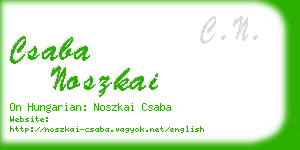 csaba noszkai business card